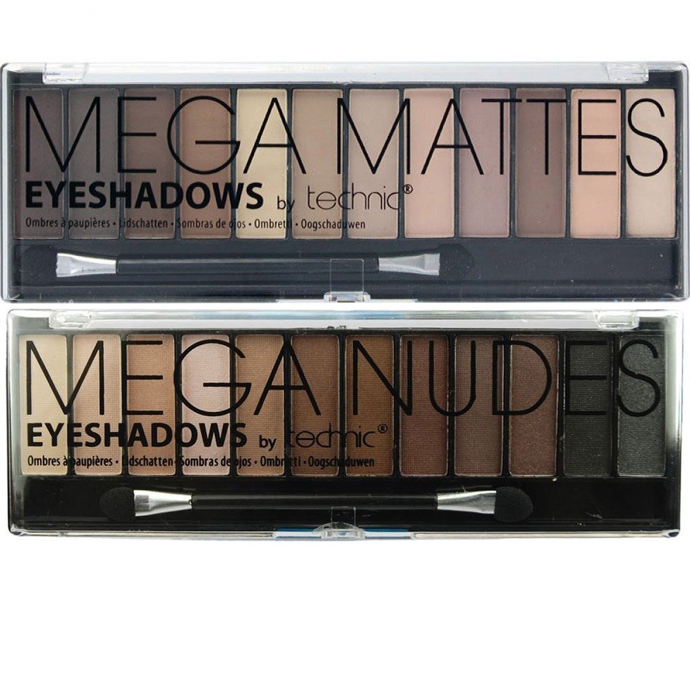 Technic Ultimate Nudes Dual Eyeshadow Palette Set - Mega & Matte Editions