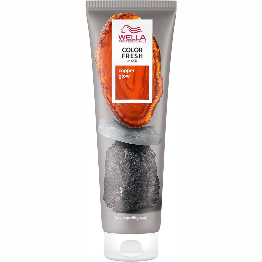 Wella Professional Color Fresh Mask, Temporary Color Refresh Treatment, Semi-Permanent Hair Dye, Hair Gloss Treatment for Copper Hair