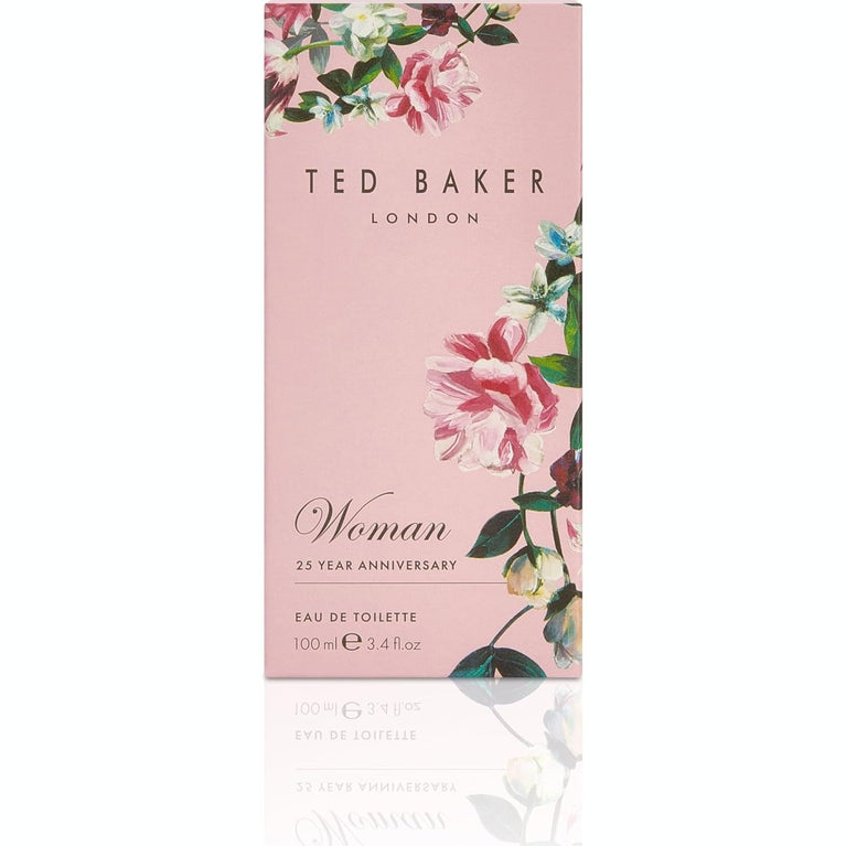 Ted Baker Woman Pink EDT, Floral Green Feminine Fragrance, Opening Notes are Fresh Peach, Bergamont and Tangerine with Warm Musk, Vanilla and Vetiver Base Notes, 100ml