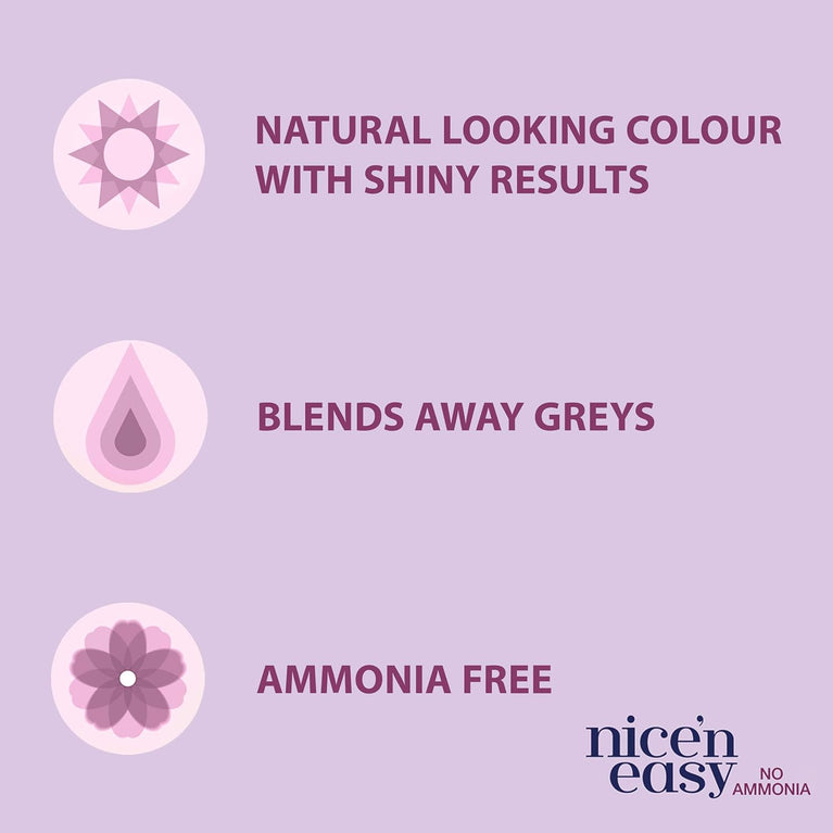 Clairol Nice'n Easy No Ammonia Hair Dye, 755 Medium Light Brown