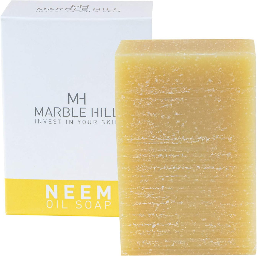 Luxurious Marble Hill Neem Oil Soap Bar for Dry, Sensitive, and Eczema-Prone Skin