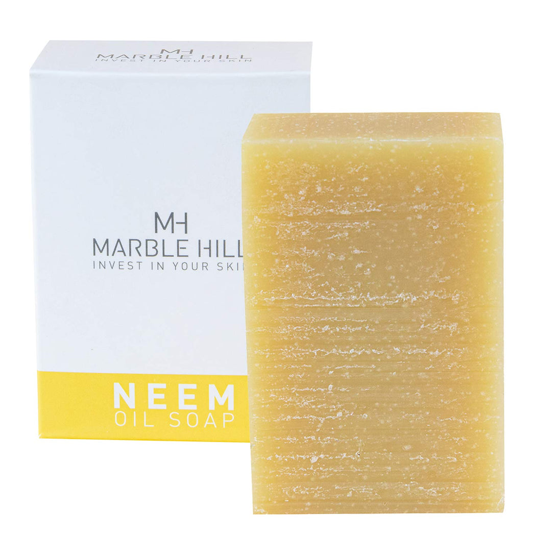 Luxurious Marble Hill Neem Oil Soap Bar for Dry, Sensitive, and Eczema-Prone Skin