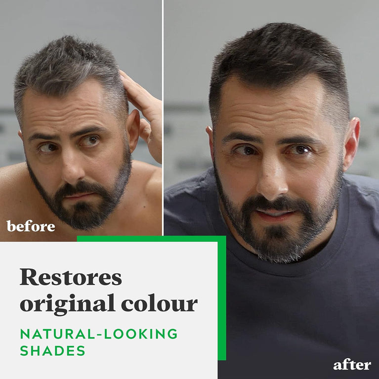 Grey Hair Solution for Men: Just For Men Original Formula Hair Dye, Restores Natural Colour in 5 Minutes - H10