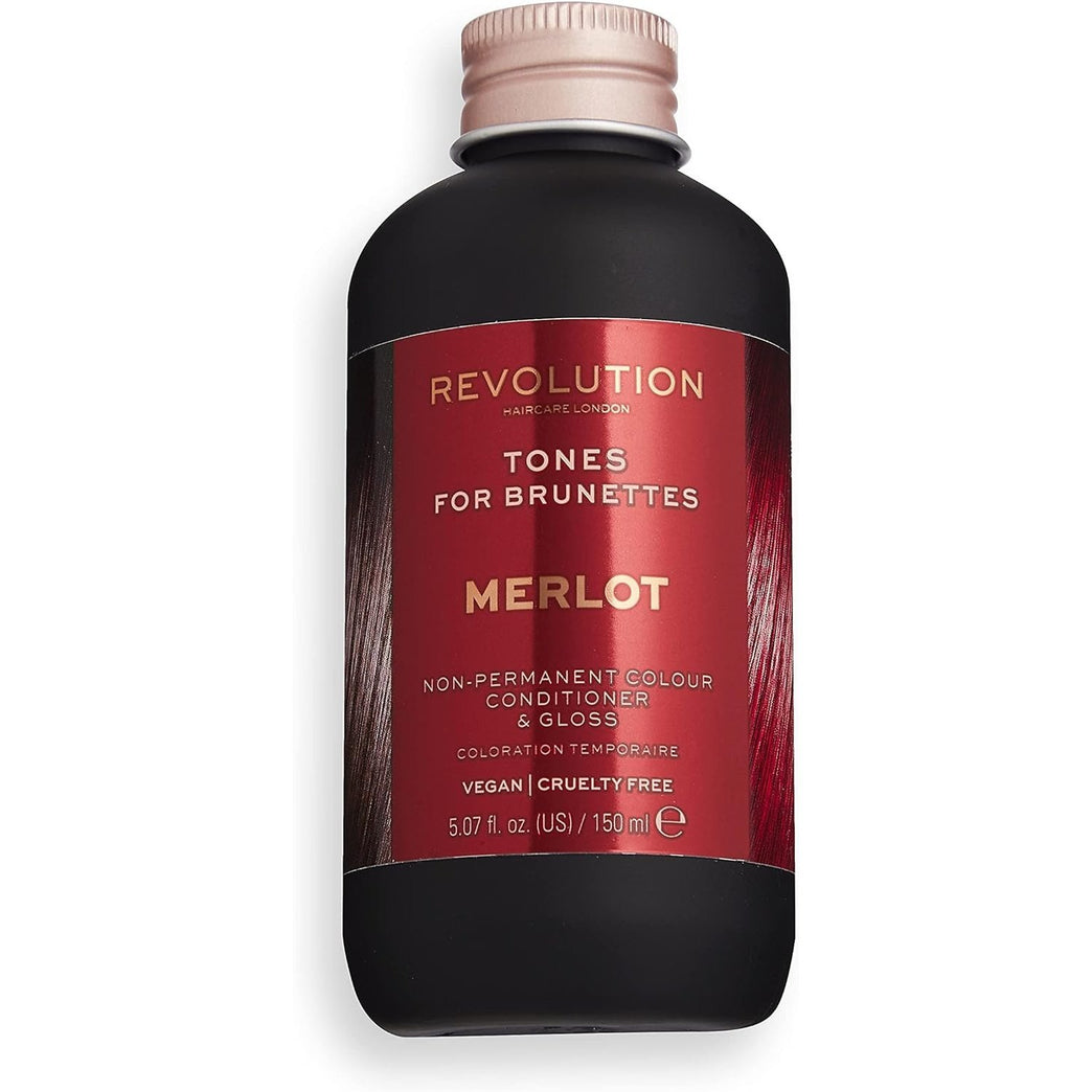 Revolution Beauty London Haircare tones for Brunettes, Add A Hint Of Colour, Transform and Condition Hair, Merlot
