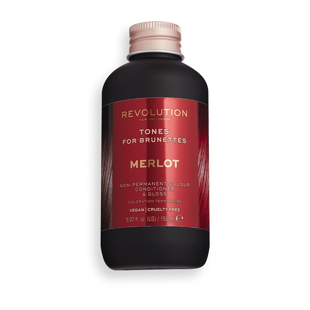 Revolution Beauty London Haircare tones for Brunettes, Add A Hint Of Colour, Transform and Condition Hair, Merlot