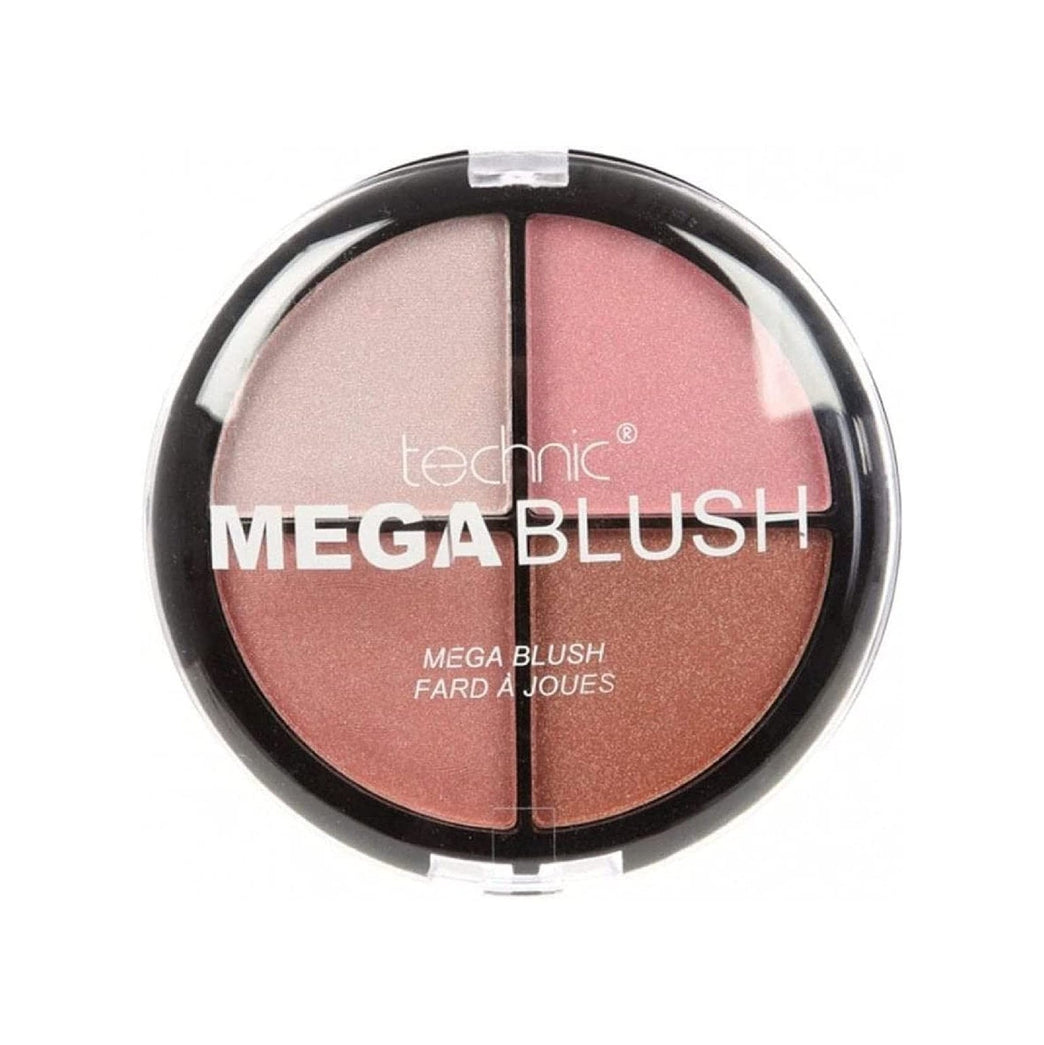 Technic Mega Blush 4-in-1 Compact - Highly Pigmented Matte Blusher Palette