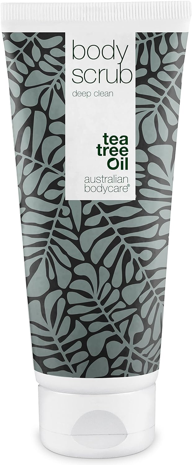 Australian Bodycare Body Scrub for Women & Men 200 ml | Tea Tree Oil Body Scrub Exfoliator | Foot Scrub for Hard Skin | for Pimples on The Back & Body | with Australian Tea Tree Oil