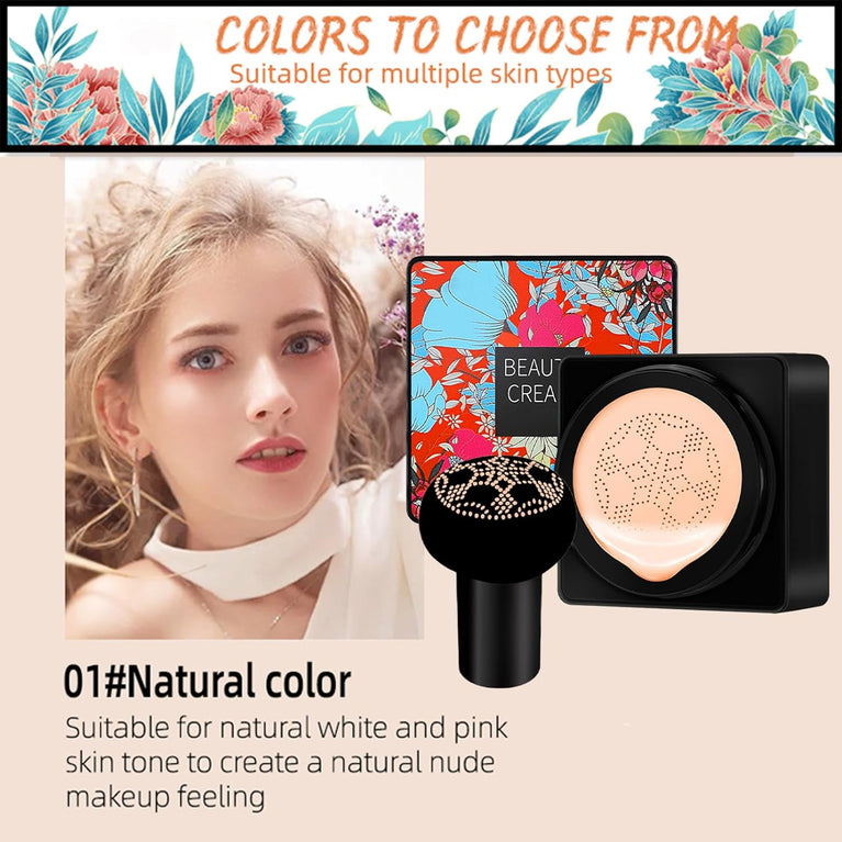 Soft Touch Mushroom Sponge CC & BB Cream Foundation with Natural Plant Extracts