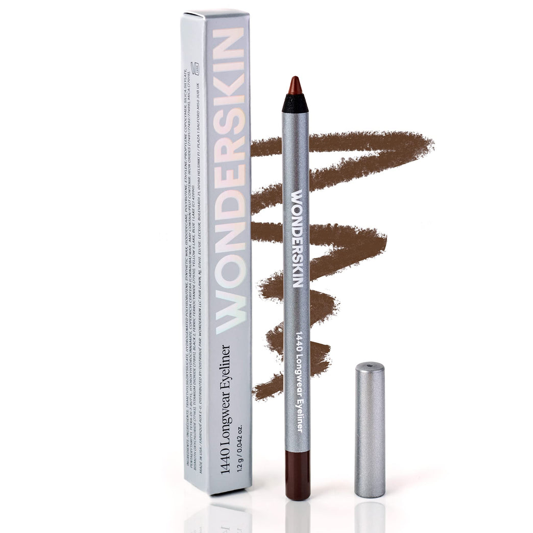 Wonderskin 1440 Longwear Brown eyeliner pencils waterproof eyeliner Brown eye makeup Brown eyebrow pencil Long Lasting Smudge proof (Brown Sugar)