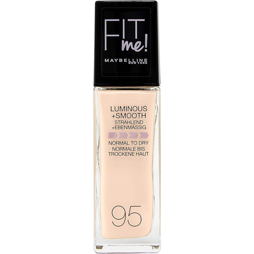 Maybelline New York Fit Me! SPF18 Liquid Foundation in Fair Porcelain, Dermatologically Tested, 30 ml