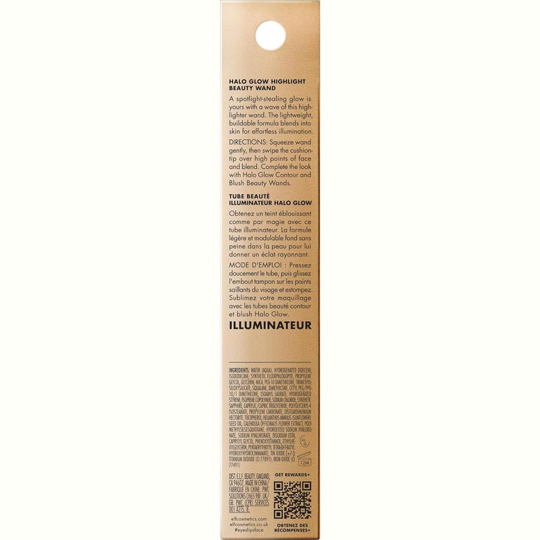 e.l.f. Luminous Glow Liquid Highlighter Wand with Squalane Boost, Customizable Radiance for a Natural Finish