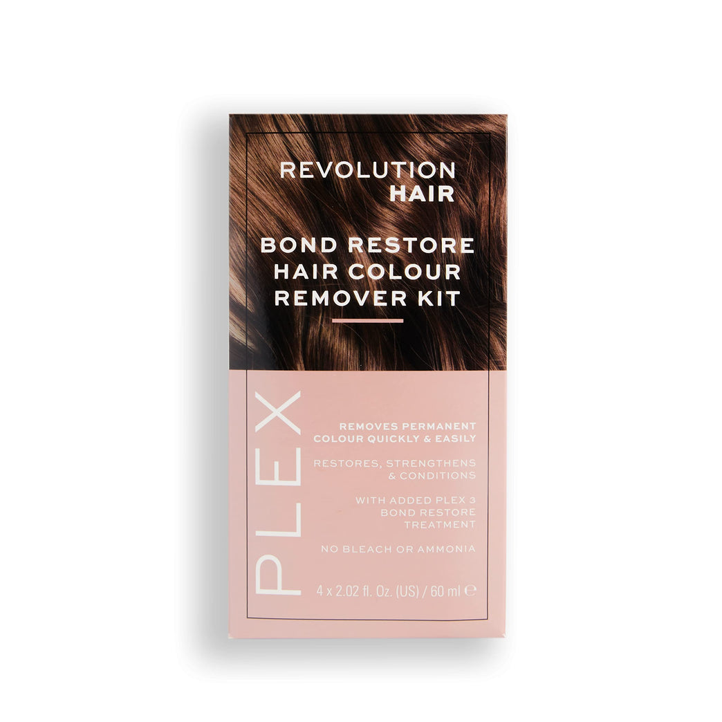 Revolution Haircare London, Plex Hair Colour Remover, Damage Free, & High Strength Hair Dye Remover, Easy to Follow 5 Step Process, Package Contains 4 x 60 ml