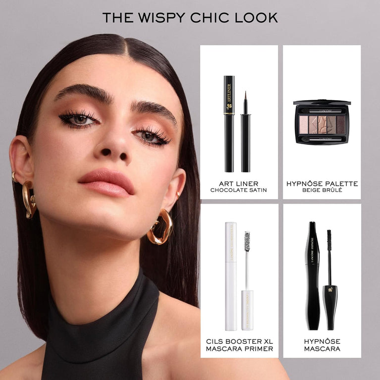 Lancôme Paris Hypnôse Noir Hypnotic Waterproof Mascara, Custom Volume Wear, 6ml 0.20 FL. OZ., Paired with Bronzing Powder Bronzer