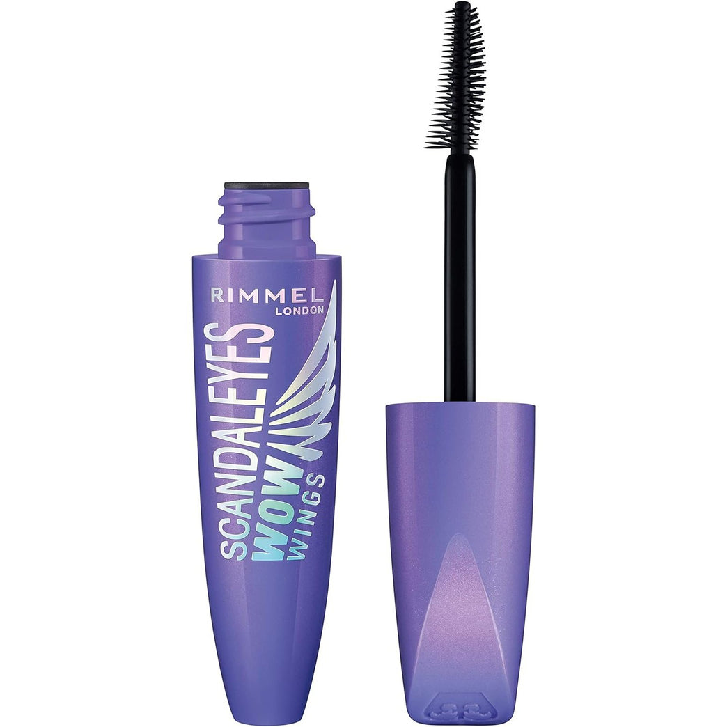 Rimmel Scandaleyes Extreme Volumising and Winged Mascara, Long-Lasting, Smudge-Proof, 12 ml, Black