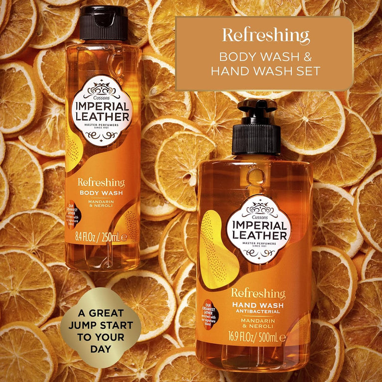 Mandarin & Neroli Refreshing Antibacterial Hand Wash, Pack of 6 x 500ml