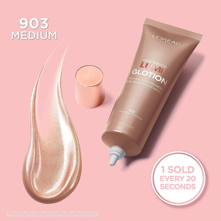 L'Oreal Lumi Glotion Illuminating Tinted Bronze Highlighter for Natural Glow - Medium 903