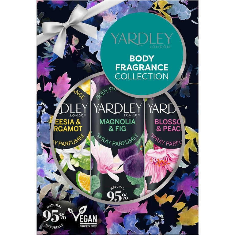 Yardley Contemporary Body Spray Trio - Versatile and Luxurious Gift Set