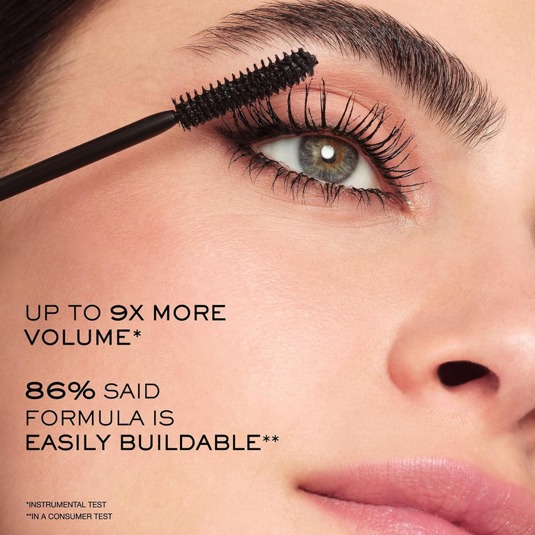 Lancôme Paris Hypnôse Noir Hypnotic Waterproof Mascara, Custom Volume Wear, 6ml 0.20 FL. OZ., Paired with Bronzing Powder Bronzer
