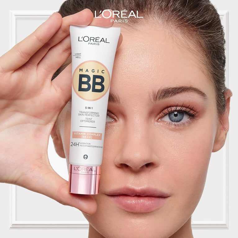 L'Oréal Paris 24-hour Hydrating Tinted Cream with SPF 20 and Vitamins B5 & E, Medium Light Shade 03, 30 ml for A Radiant and Unified Complexion
