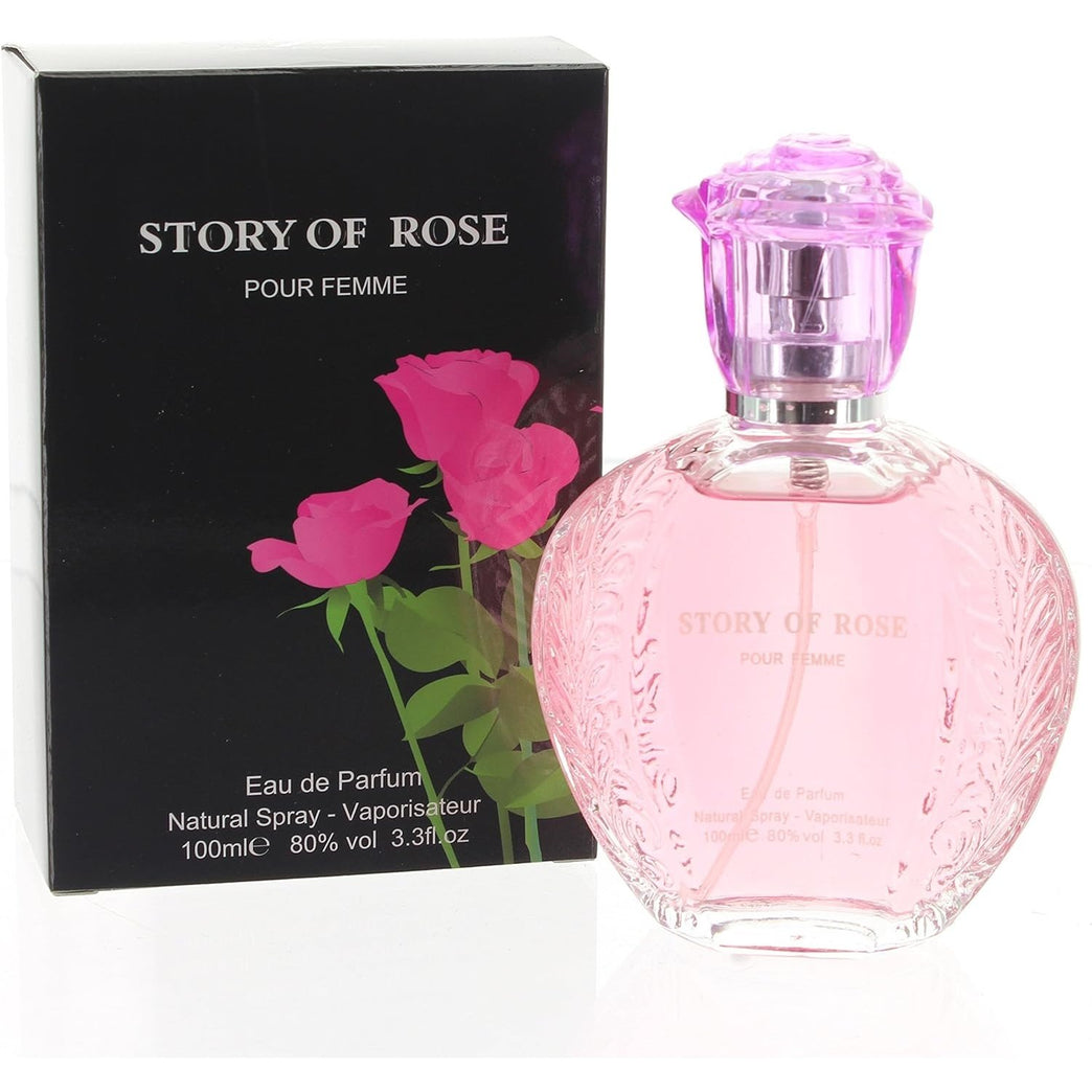 STORY OF ROSE POUR FEMME WOMEN - EAU DE PERFUME NATURAL SPRAY 100ml