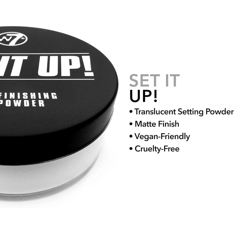 W7 Feather-Light Translucent Setting Powder for Seamless Blending and Balanced Skin Finish