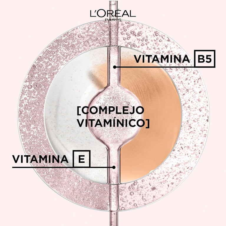 L'Oréal Paris 24-hour Hydrating Tinted Cream with SPF 20 and Vitamins B5 & E, Medium Light Shade 03, 30 ml for A Radiant and Unified Complexion
