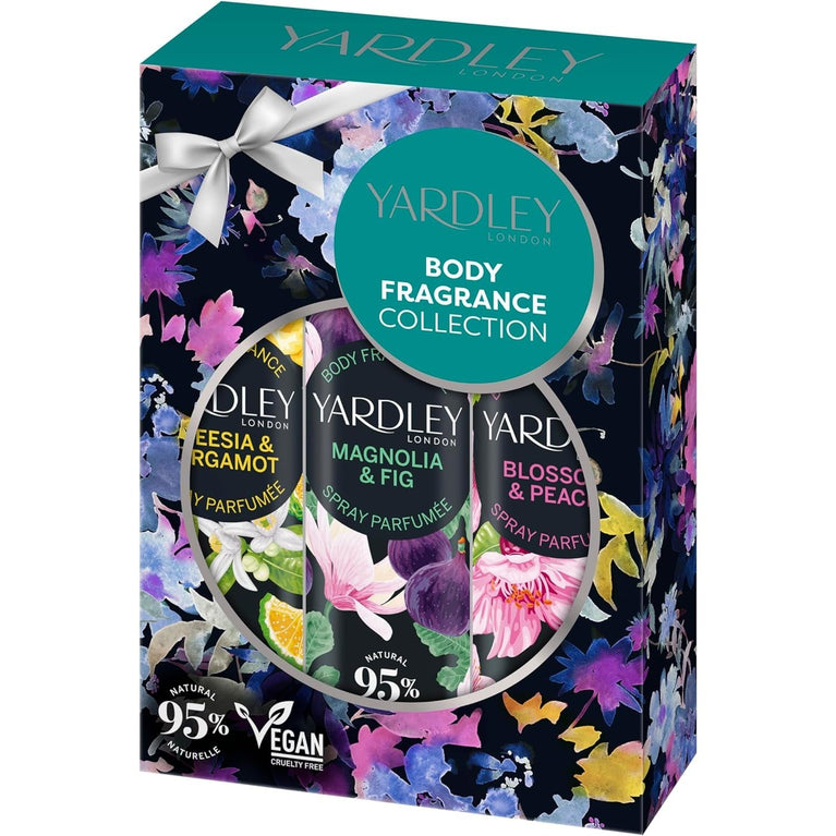 Yardley Contemporary Body Spray Trio - Versatile and Luxurious Gift Set