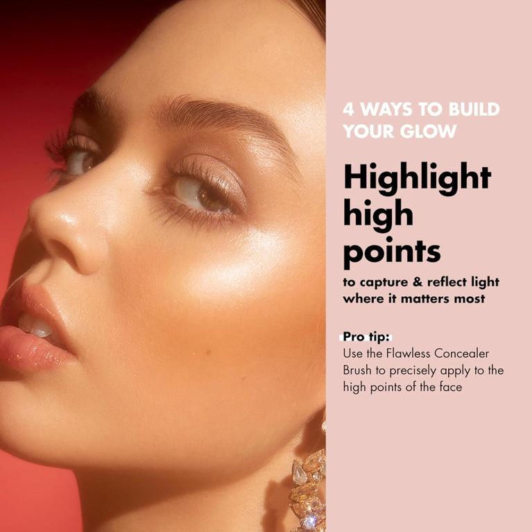 Halo Radiant Skin Enhancer: Hyaluronic Acid Infusion, Vegan, Cruelty-Free, Shade 2 Fair-Light