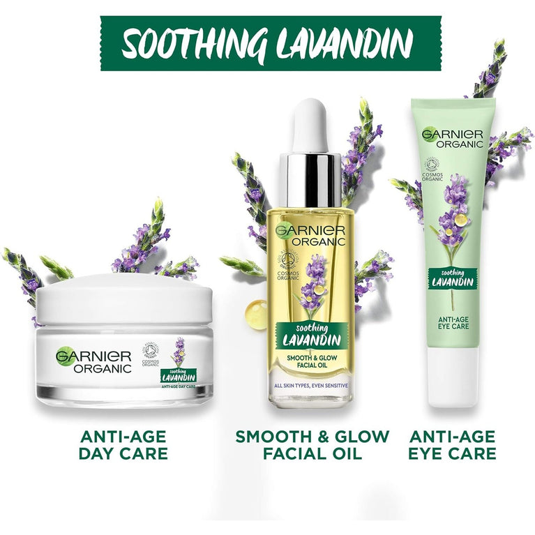 Garnier Organic Lavandin Smooth and Glow Facial Oil, 30ml