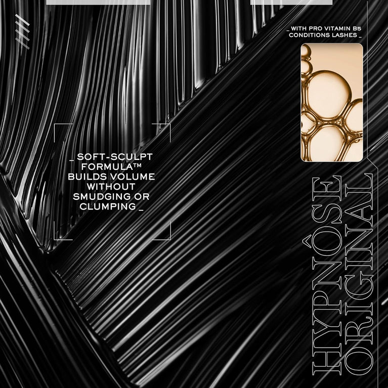 Lancôme Paris Hypnôse Noir Hypnotic Waterproof Mascara, Custom Volume Wear, 6ml 0.20 FL. OZ., Paired with Bronzing Powder Bronzer