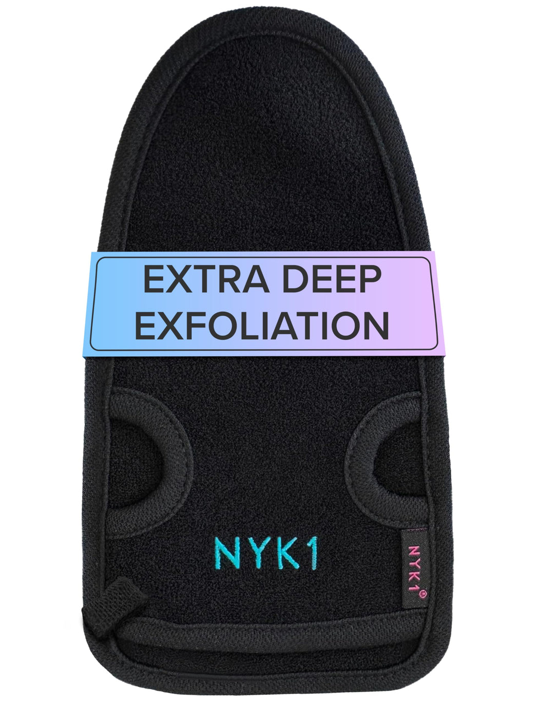 Exfoliating Mitt for Deep Pore Cleansing and Dead Skin Removal - Natural Fibre Shower Gloves