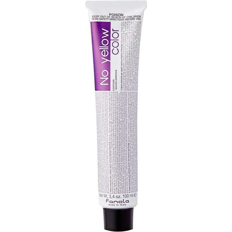 Fanola No Yellow T11 Anti-Yellow Ash Toner, 100ml - Professional Blonde Hair Color Cream