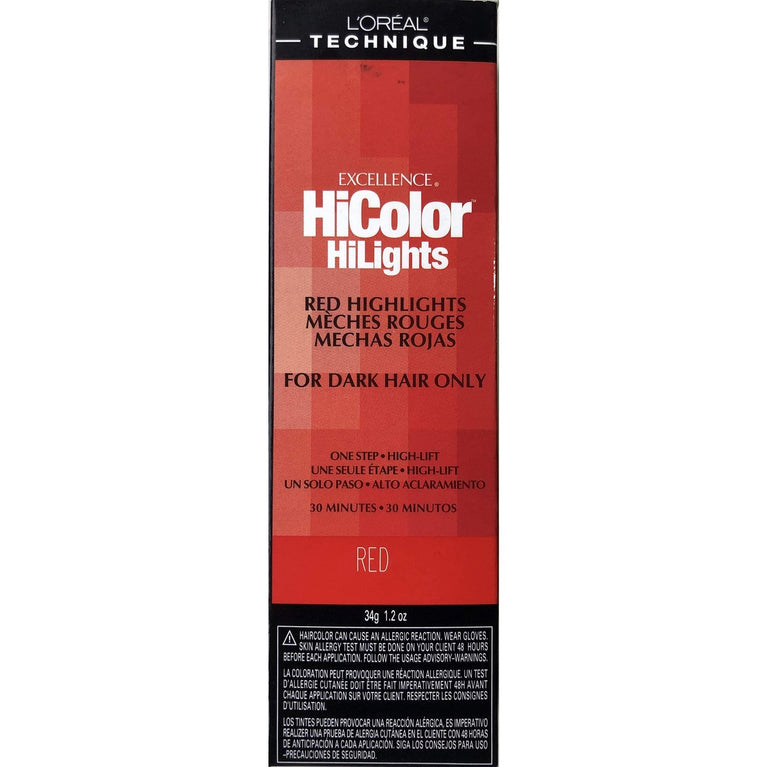 L'Oreal Technique Excel Hicolor Red Dark Hair 34g (1-Pack)