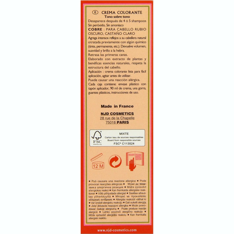 Henne Color Copper Henna Hair Colouring Cream 90 ml