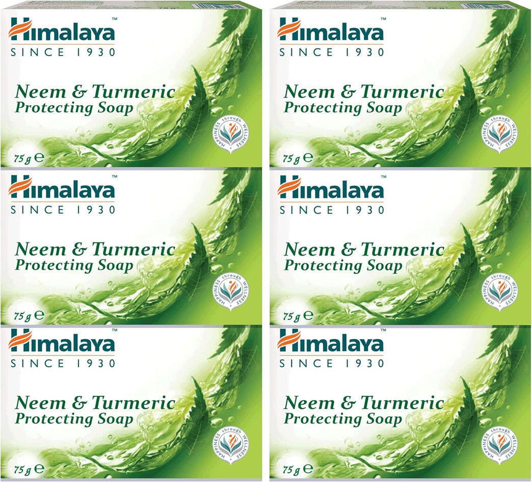 Himalaya HERBALS Protecting Neem & Turmeric Soap (6-Pack)