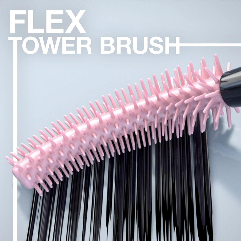 Maybelline New York Sky High Volume & Lengthening Mascara, 7.2ml, Black - Nourishing, Flake-Free, Infused with Bamboo Extract & Fibres