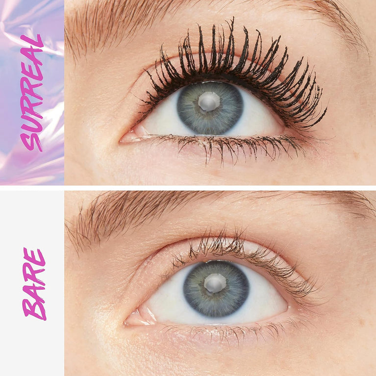 Maybelline 24H Falsies Surreal Mascara - Salon-Class Extension & Volume, Suitable for Sensitive Eyes, Easy Removal, Washable, Black