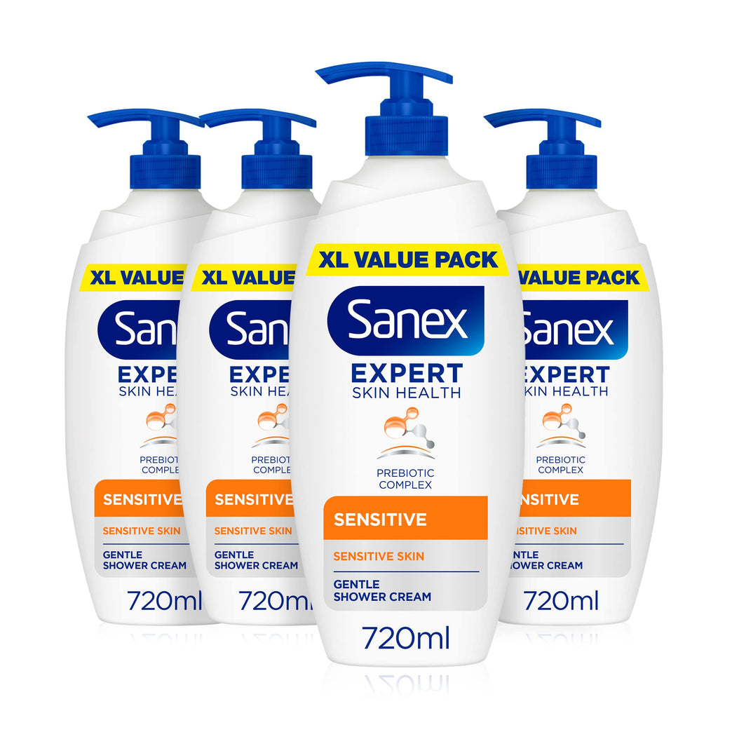 Sanex BiomeProtect Dermo Sensitive Shower Gel 4 x 720ml (4 pack)