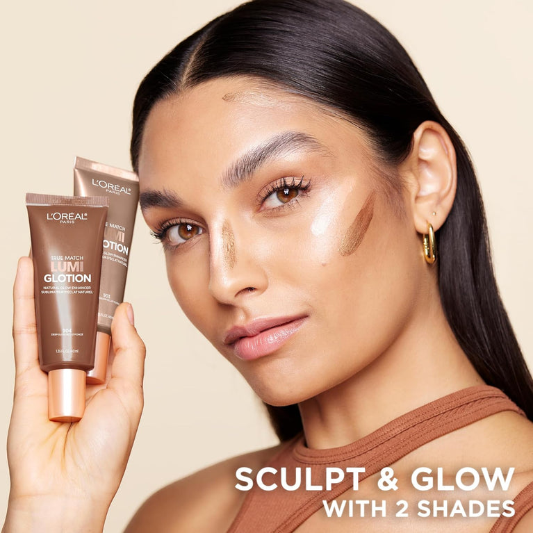 L'Oreal Lumi Glotion Illuminating Tinted Bronze Highlighter for Natural Glow - Medium 903