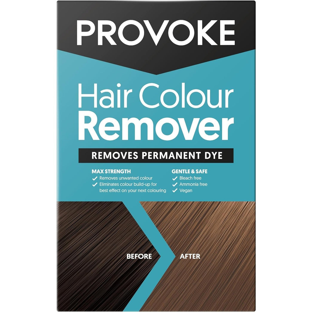 PROVOKE Hair Colour Remover, Max Strength Removes Permanent Hair Dye, For Multicoloured Hair Dye Removal; ammonia-free and Bleach-Free Formulation