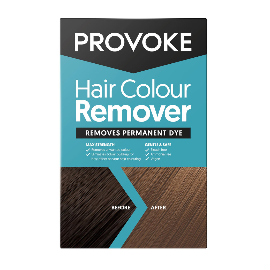 PROVOKE Hair Colour Remover, Max Strength Removes Permanent Hair Dye, For Multicoloured Hair Dye Removal; ammonia-free and Bleach-Free Formulation