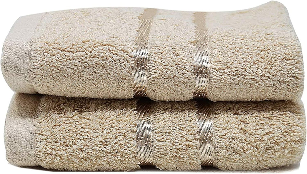 Luxurious Coffee-colored Towelogy® 600GSM Cotton Washcloths Set of 2