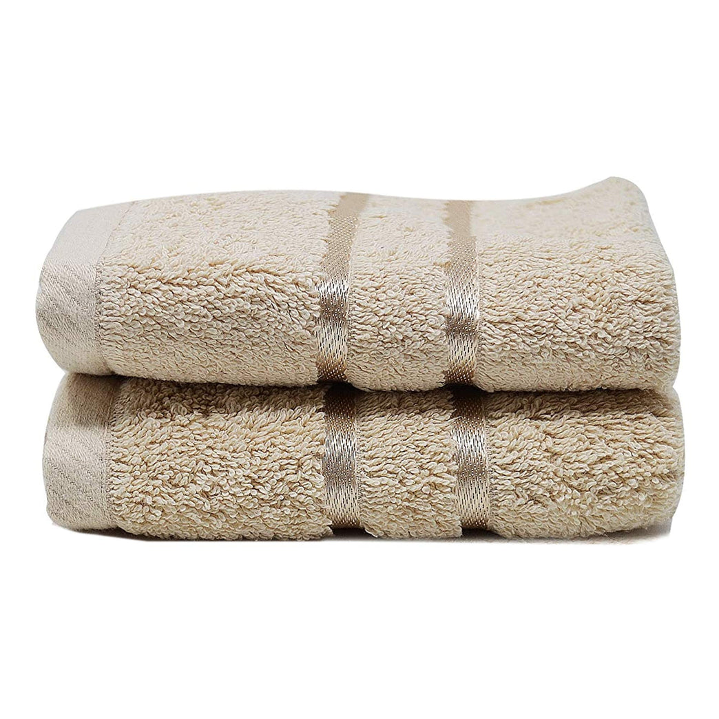 Luxurious Coffee-colored Towelogy® 600GSM Cotton Washcloths Set of 2