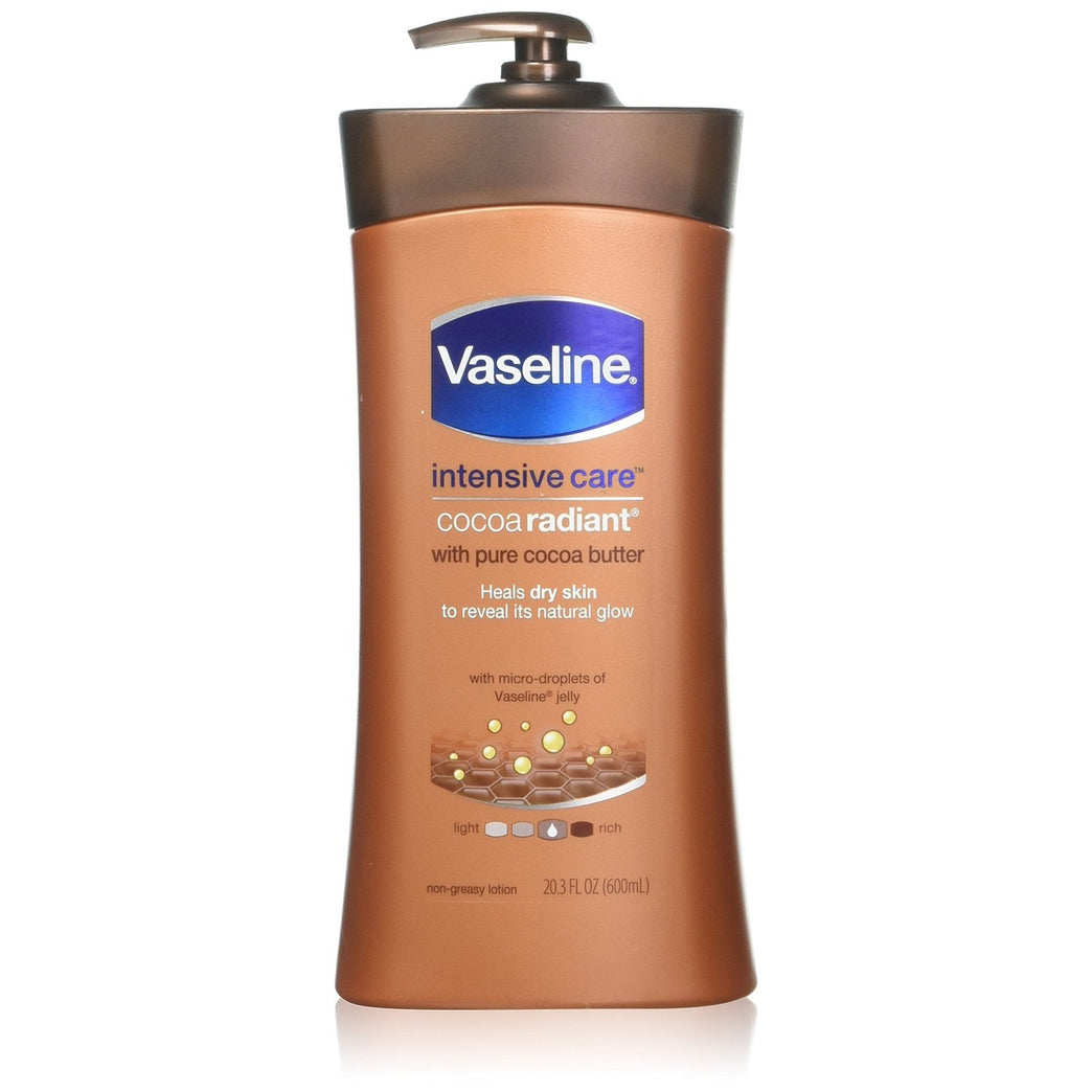 Vaseline Cocoa Radiant Pump 600ml Total Moisture Lotion