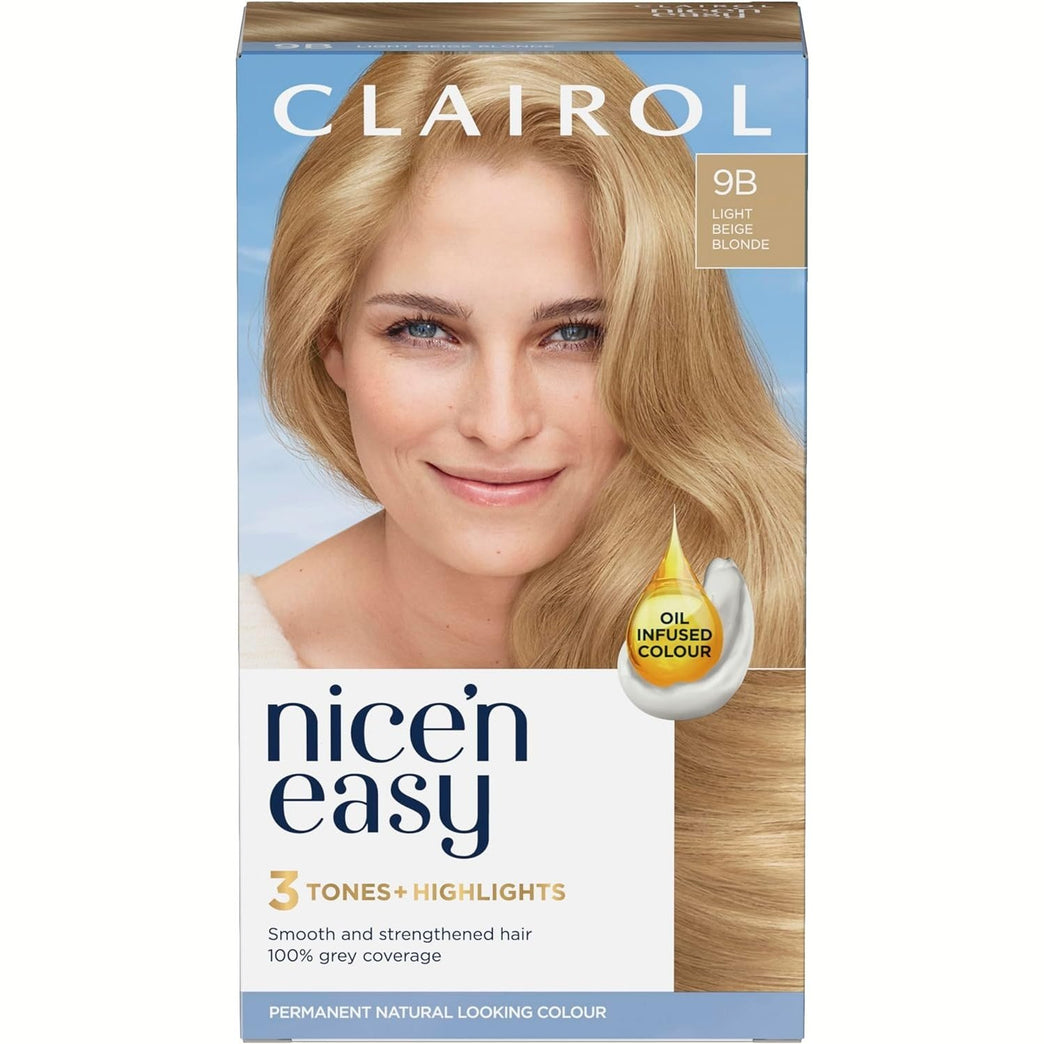 Clairol Nice'n Easy Crème, Oil-Infused Light Beige Blonde Hair Dye