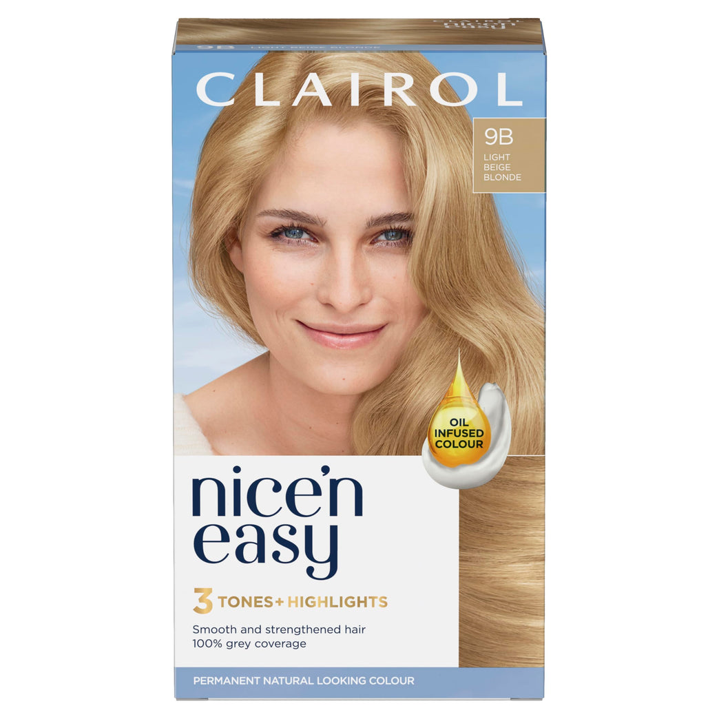 Clairol Nice'n Easy Crème, Oil-Infused Light Beige Blonde Hair Dye