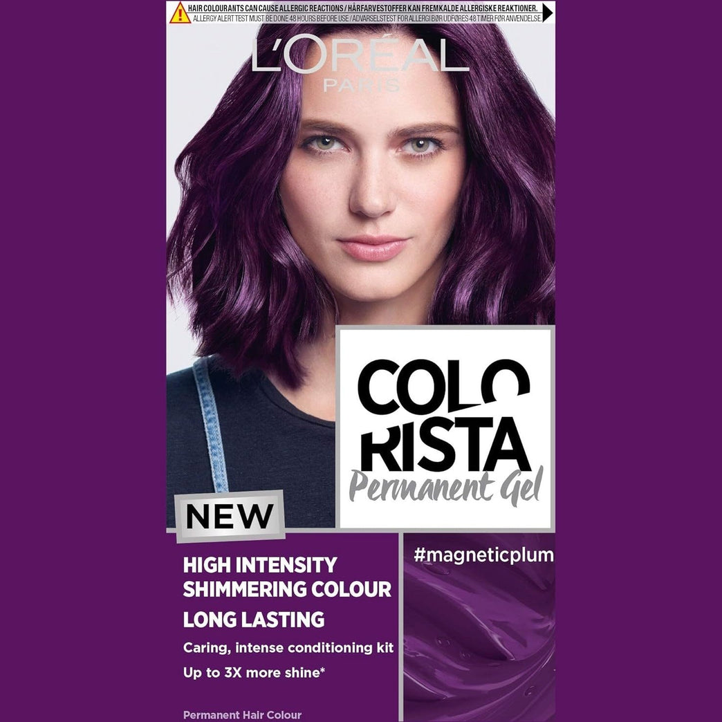 L'Oréal Paris Colorista Vibrant Plum Permanent Hair Dye with Long-Lasting Shine
