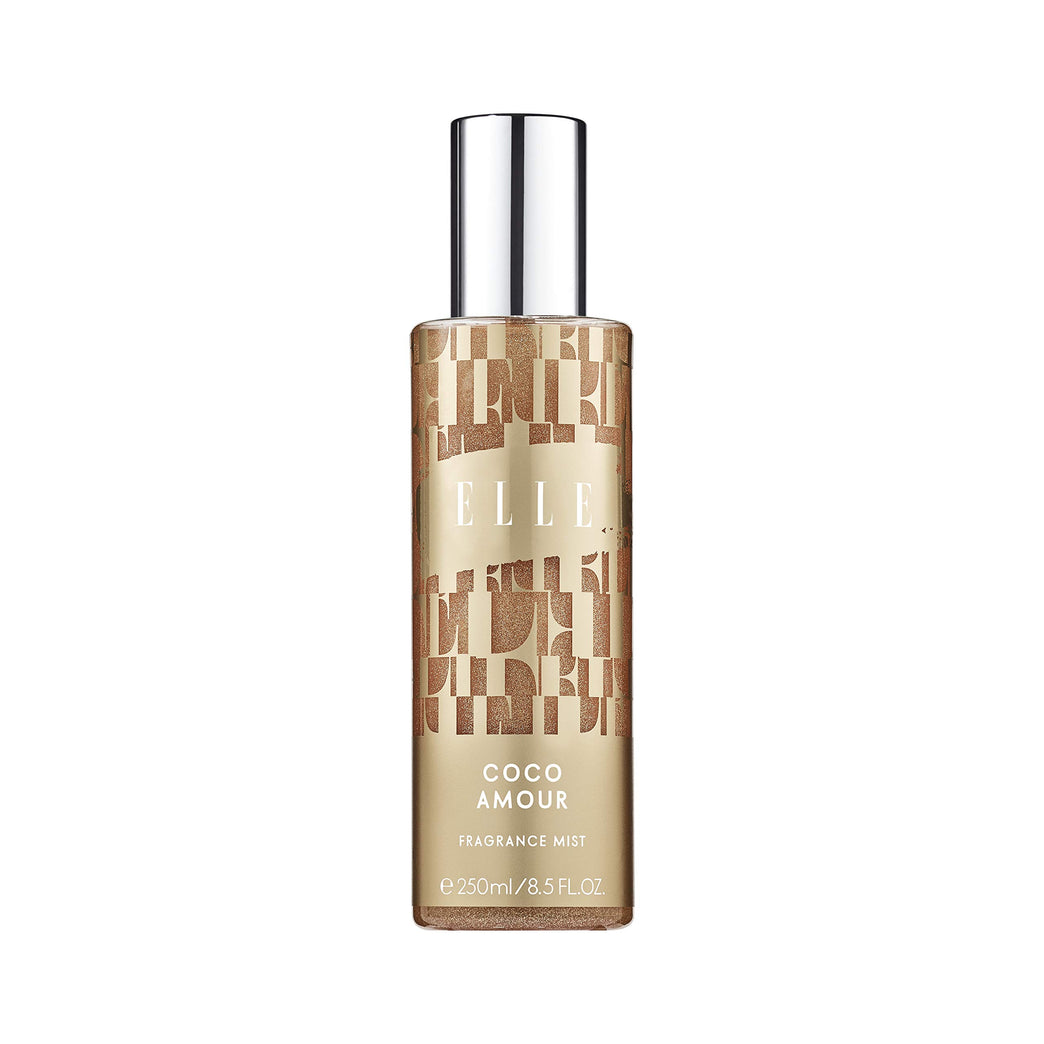 ELLE Coco Amour Body Mist - Luxurious Gold Bottle, 250 ml