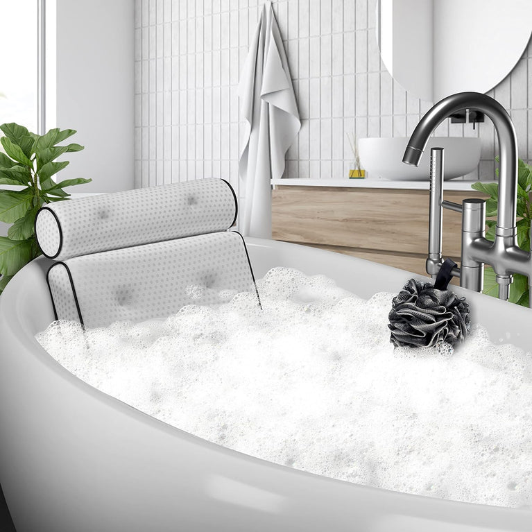 Spa-Quality Luxury Bath Tub Pillow for Head & Neck - Ultimate Relaxation Accessory & Gift