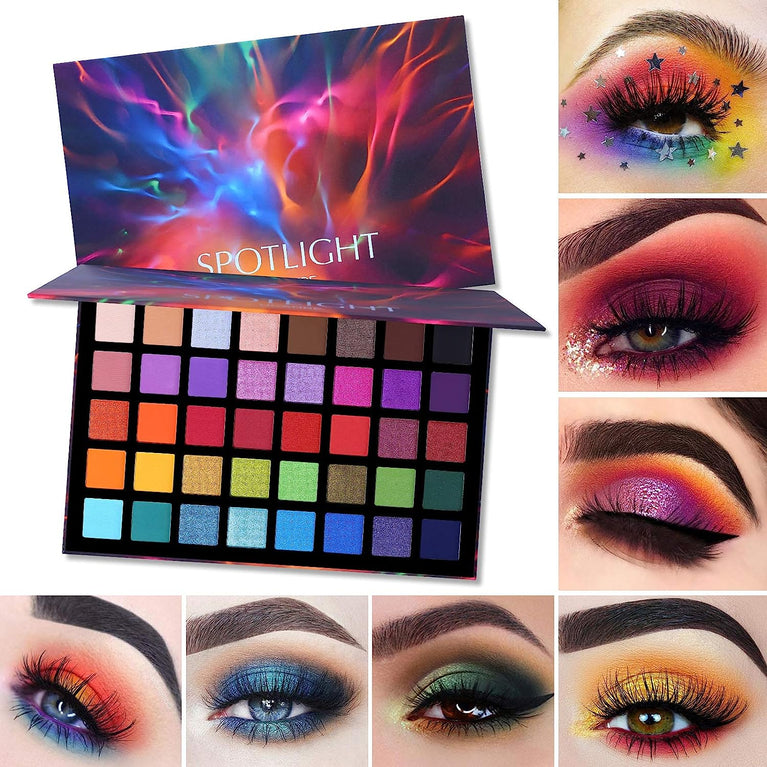 UCANBE Professional Eyeshadow Palette with 40 High Pigmentation Matte and Shimmer Shades, Long-Lasting Waterproof Eye Makeup Pallet